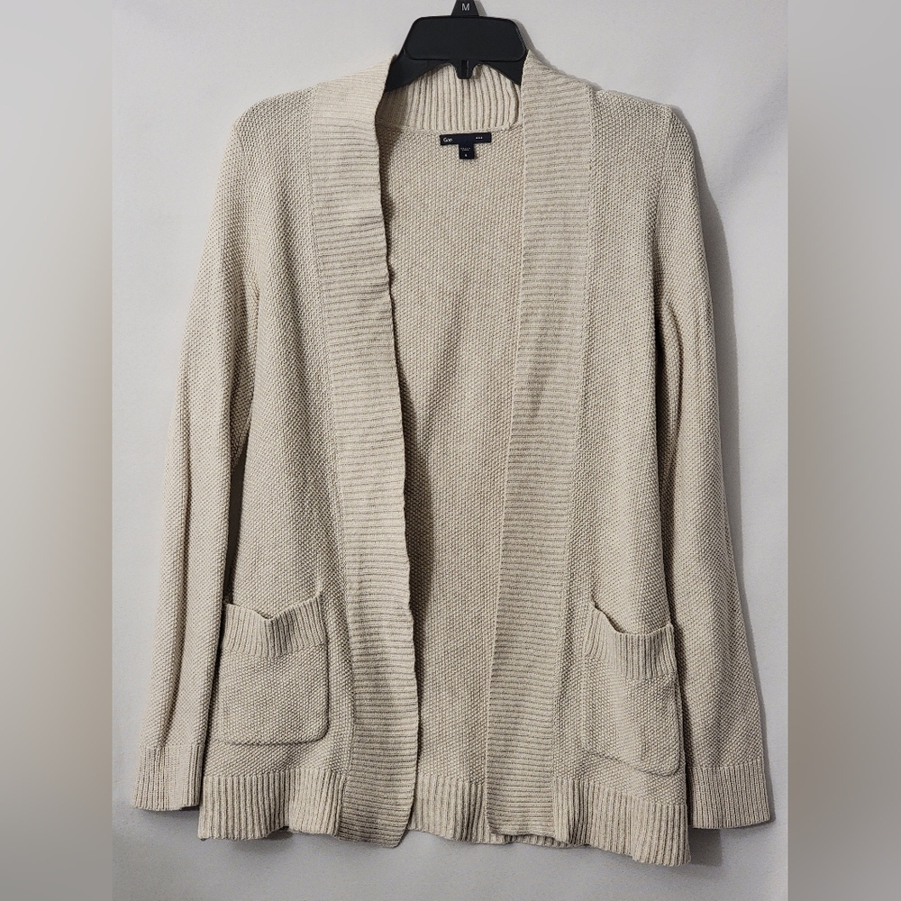GAP Women's Open Front All Cotton Cardigan Size S - Picture 3 of 8